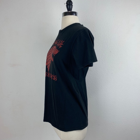Game of Thrones Black T Shirt Leave One Wolf Alive The Sheep Are Never Safe Med - Picture 4 of 7